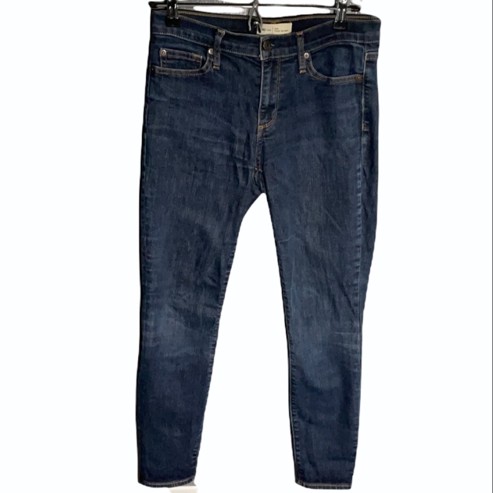 GAP True Skinny Dark Wash 28/26 Mid-Rise Jeans